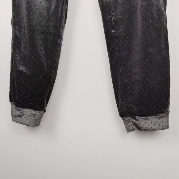 ONZIE black velvet velour jogger size SMALL/MEDIUM vintage look - Picture 4 of 10